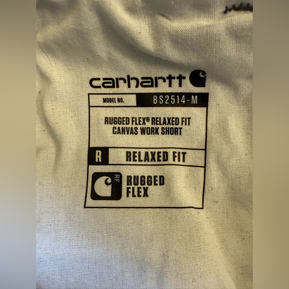 Carhartt Men’s Gray Rugged Flex Relaxed Fit Canvas Work Shorts - Size 40 - Picture 7 of 9